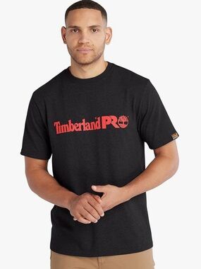 🆒 Timberland PRO Black Tee with Red Logo
